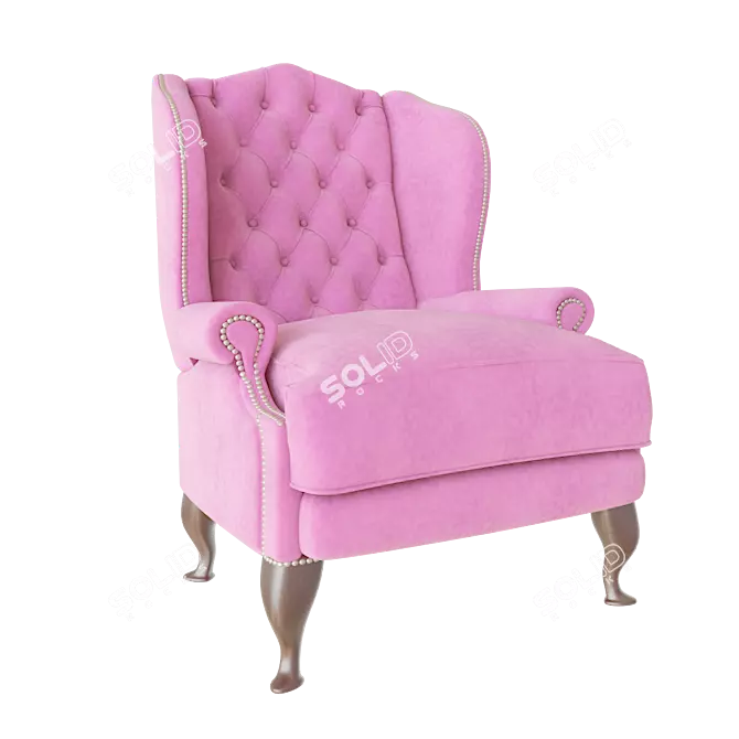 Luxury James Boswell Armchair 3D model image 1