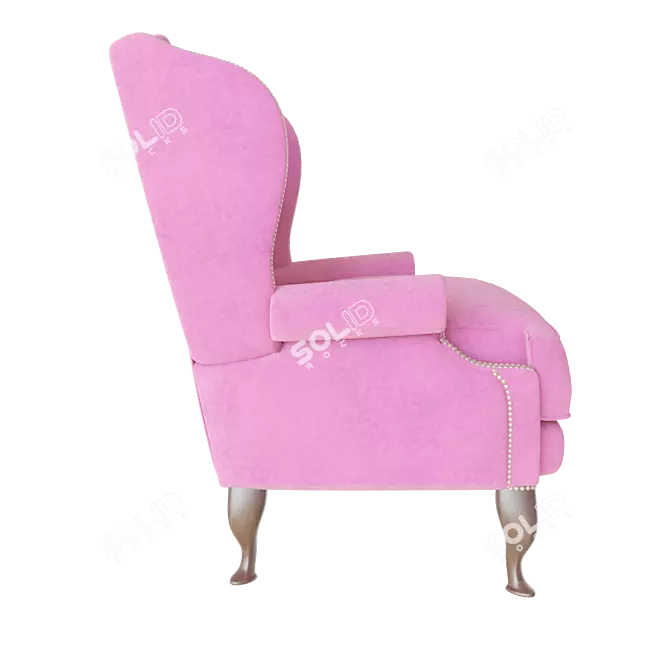 Luxury James Boswell Armchair 3D model image 2