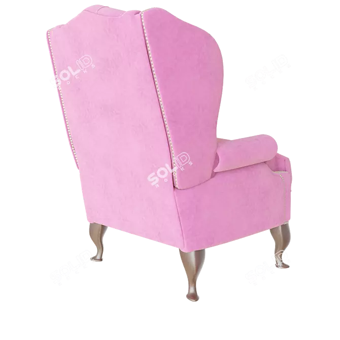 Luxury James Boswell Armchair 3D model image 3