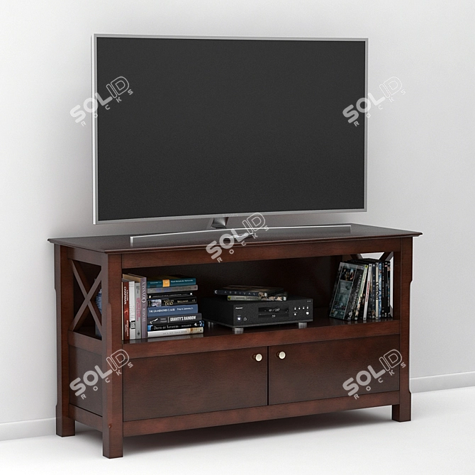 Winsome Wood Xola - Stylish Centered Object 3D model image 1