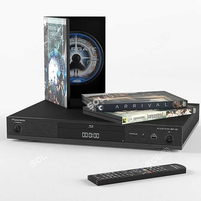 Pioneer BDP-100 Blu-ray Player 3D model image 1