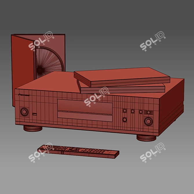 Ultimate Pioneer Blu-ray Player 3D model image 2