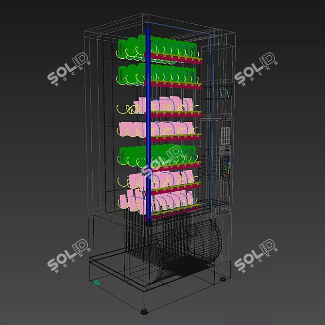 Samba Classic Vending: Realistic Centered Object 3D model image 3