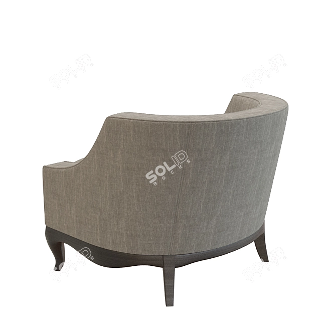 Opera Contemporary Margherita Armchair: Elegant Comfort for Any Space 3D model image 2