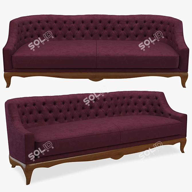 Opera Margherita Classic Sofa 3D model image 1