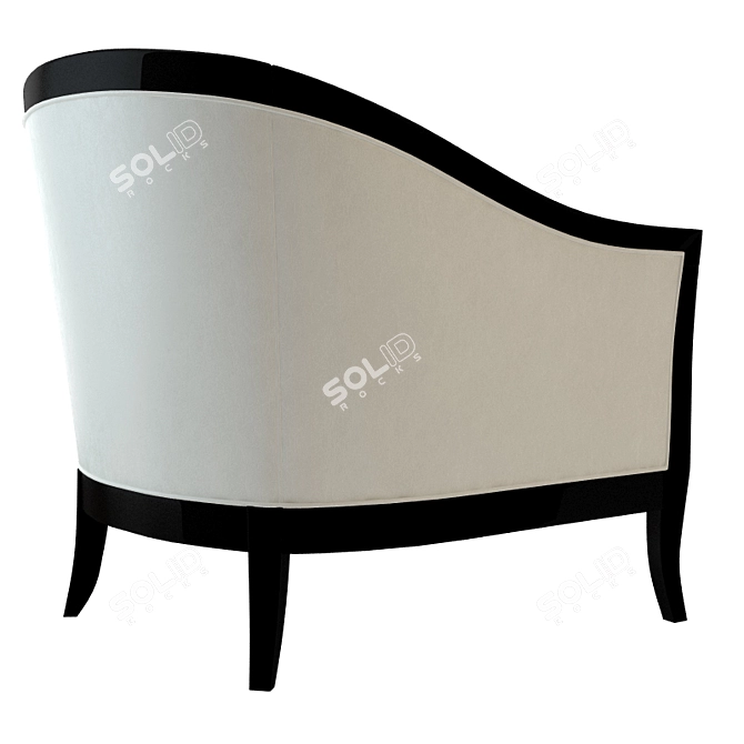 Sophisticated Opera Marta Armchair 3D model image 2