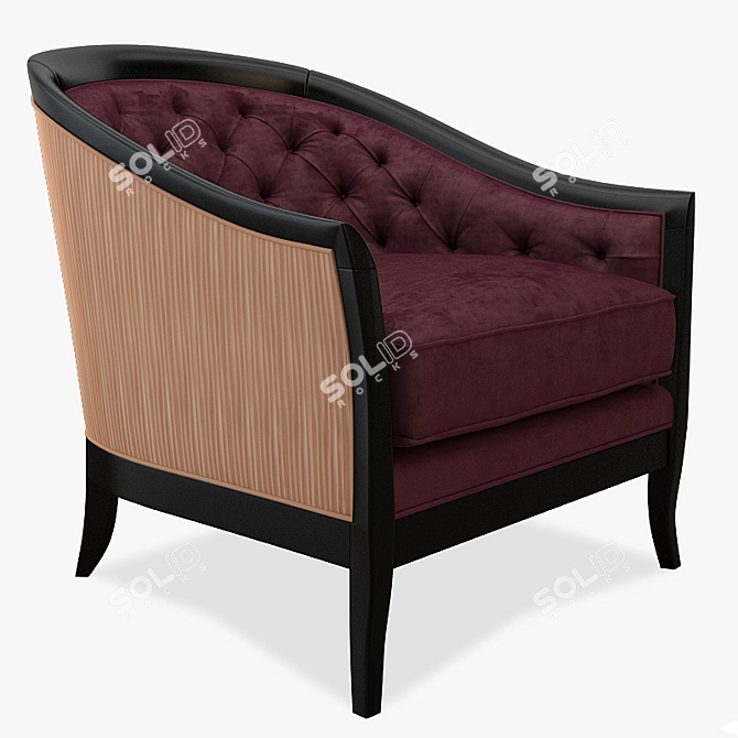 Opera Contemporary Marta Armchair 3D model image 1
