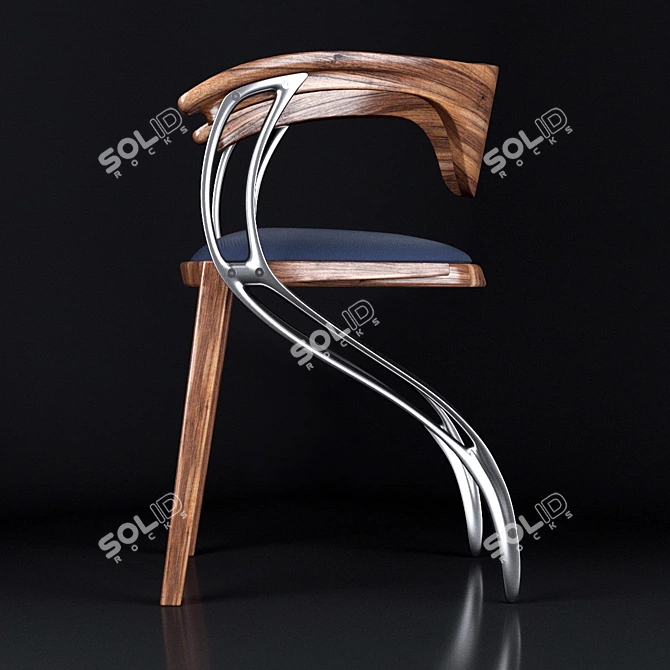 Palare Modern Dining Chair by Sebastian Blakeley 3D model image 2