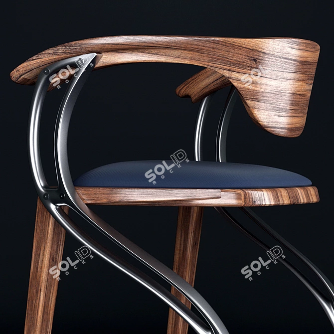 Palare Modern Dining Chair by Sebastian Blakeley 3D model image 3