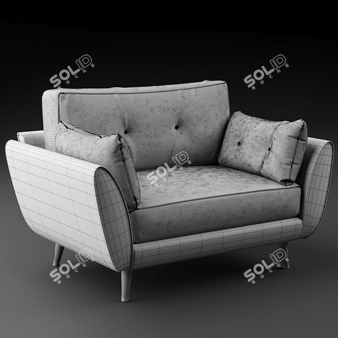 Zinc Cuddler: Luxurious and Stylish 3D model image 3