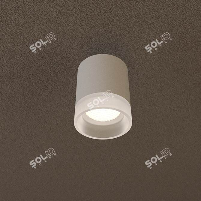 Bulkhead D-016G60 Matt S - Sleek Industrial Lighting 3D model image 1