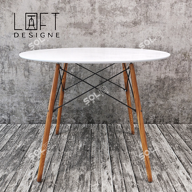 Loft Designe 330: Stylish Multifunctional Table 3D model image 1