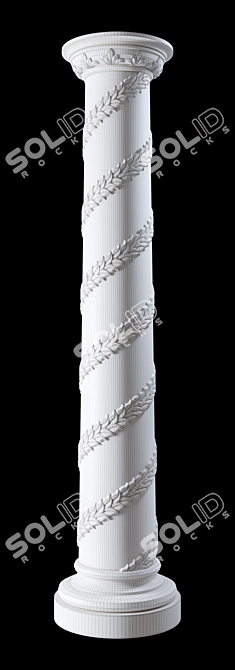 Modern Doric Column 3D model image 3