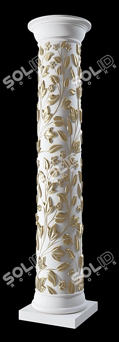Modern Doric Column 3D model image 2