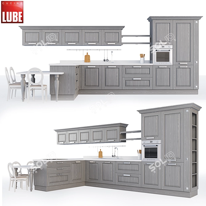 LUBE Laura Kitchen: Modern Design & Superior Quality 3D model image 1