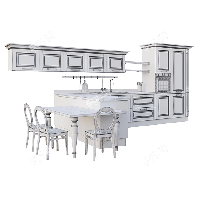 LUBE Laura Kitchen: Modern Design & Superior Quality 3D model image 3