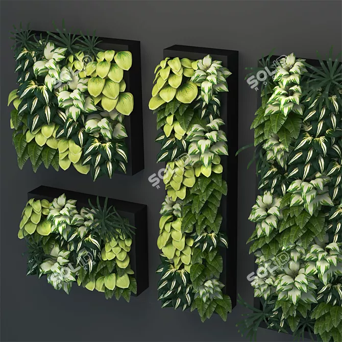 Versatile Vertical Garden Modules 3D model image 2