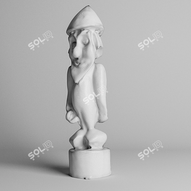 Enchanting Garden Gnome: Delightful Outdoor Decor 3D model image 3