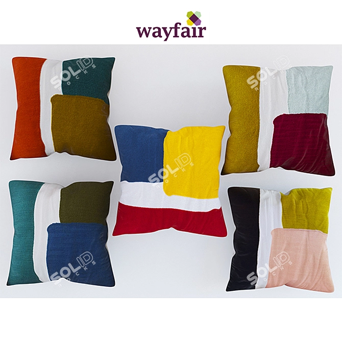 Cozy Collection of Wayfair Pillows 3D model image 1