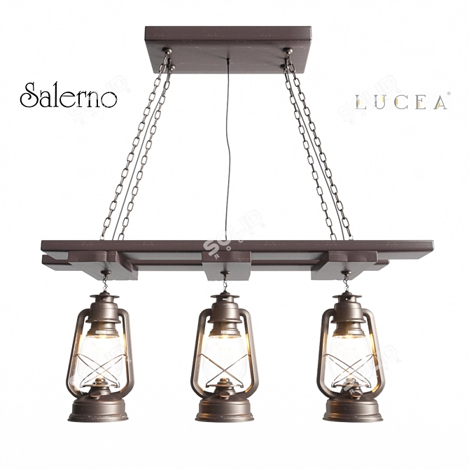 LUCEA Salerno Ceiling Lamp: Elegant Lighting Solution 3D model image 1