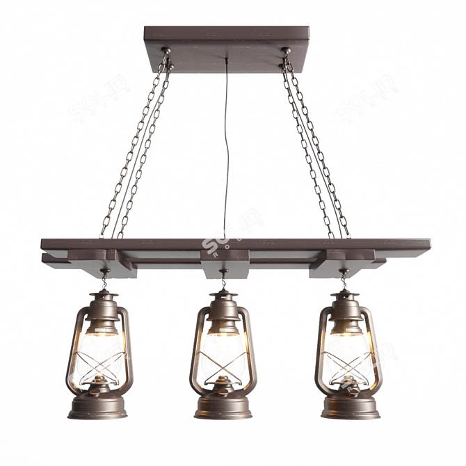 LUCEA Salerno Ceiling Lamp: Elegant Lighting Solution 3D model image 2