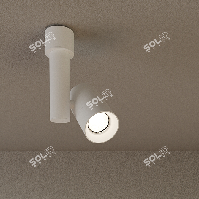 Bulkhead DP-011BW60 Around M - White Wall Light 3D model image 1