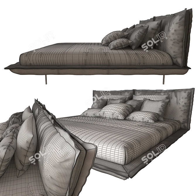 Revolutionary Auto Reverse Dream Bed 3D model image 3