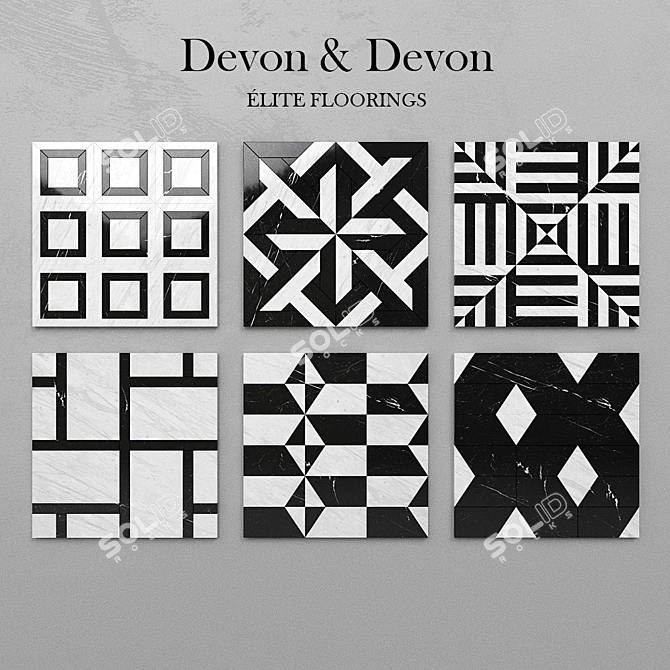 Stylish Devon & Devon Wall Art 3D model image 1