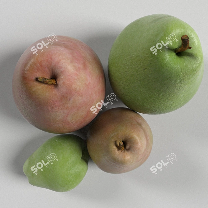 Pearl Fruits 3D Models 3D model image 3