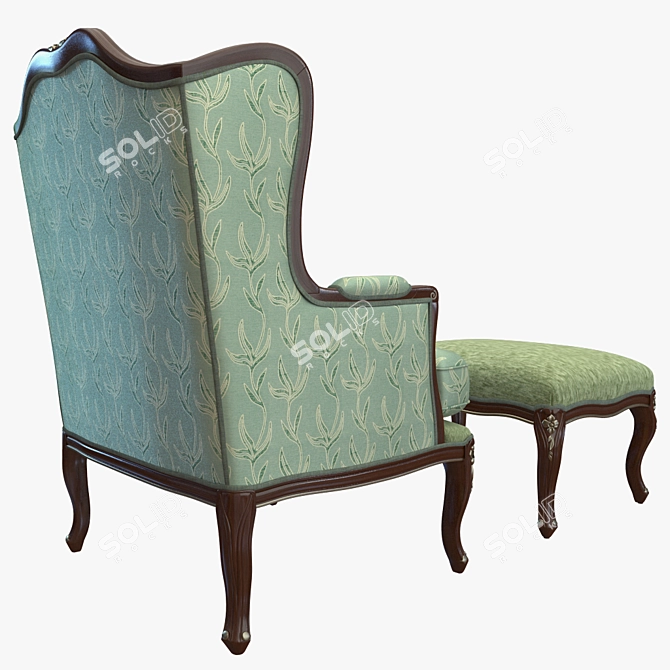 Elegant Enea Armchair by Seven Sedie 3D model image 2