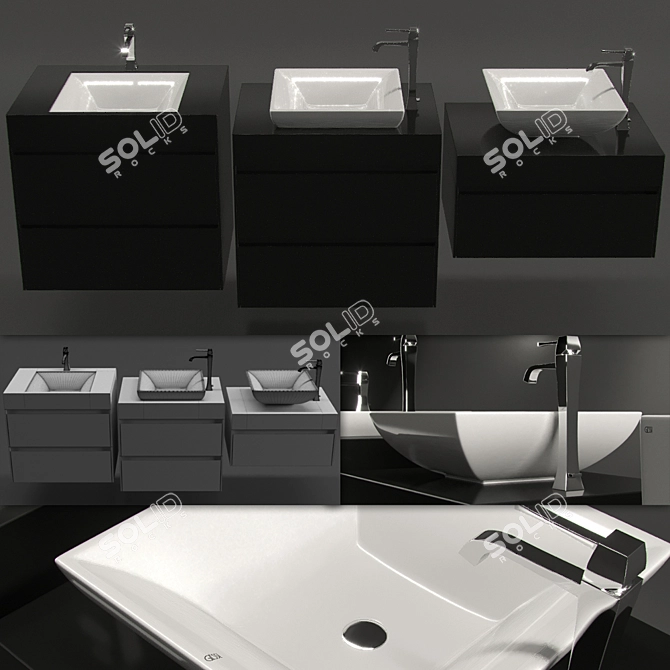 Gessi Mimì Set: Italian Elegance for Your Bathroom 3D model image 2