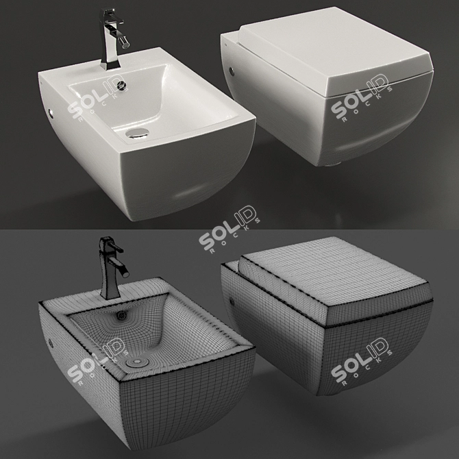 Gessi Mimì Set: Italian Elegance for Your Bathroom 3D model image 3