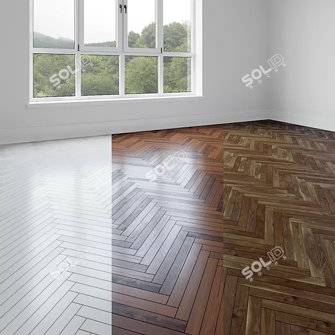 Versatile Wood Flooring Collection 3D model image 1