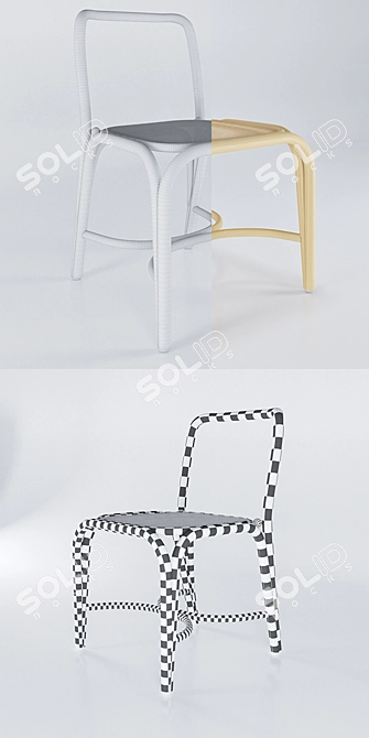 Modern Fontal Chair by Expormim 3D model image 2