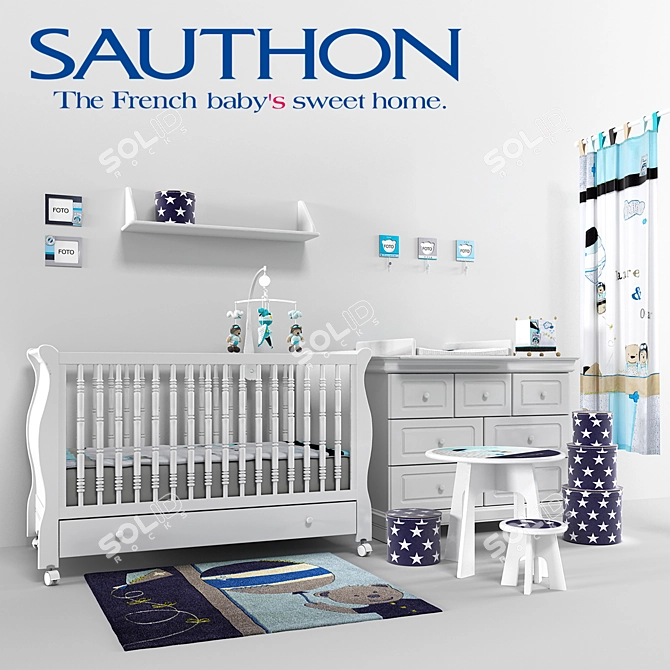 Sauthon Lazare: Baby Room Collection 3D model image 1