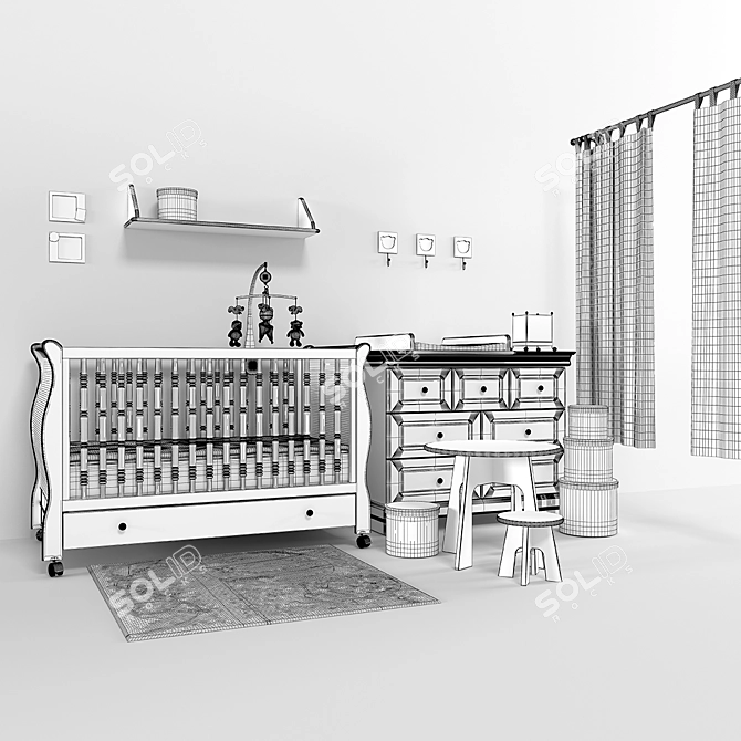 Sauthon Lazare: Baby Room Collection 3D model image 3