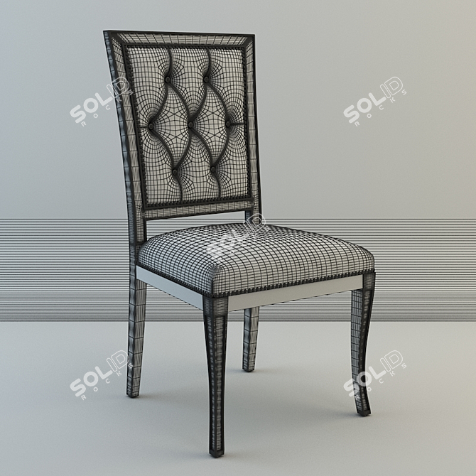 Elegant Amelia Chair by Seven Sedie 3D model image 2