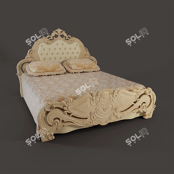 Olympia Silik Bed 3D model image 2