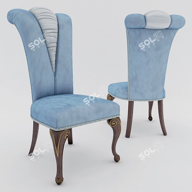 Elegant Isotta Chair: Italian Design 3D model image 1