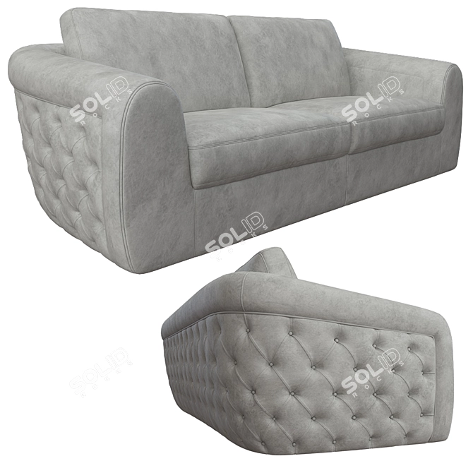 Toscanova Glam Sofa: Realistic 3D Model 3D model image 1