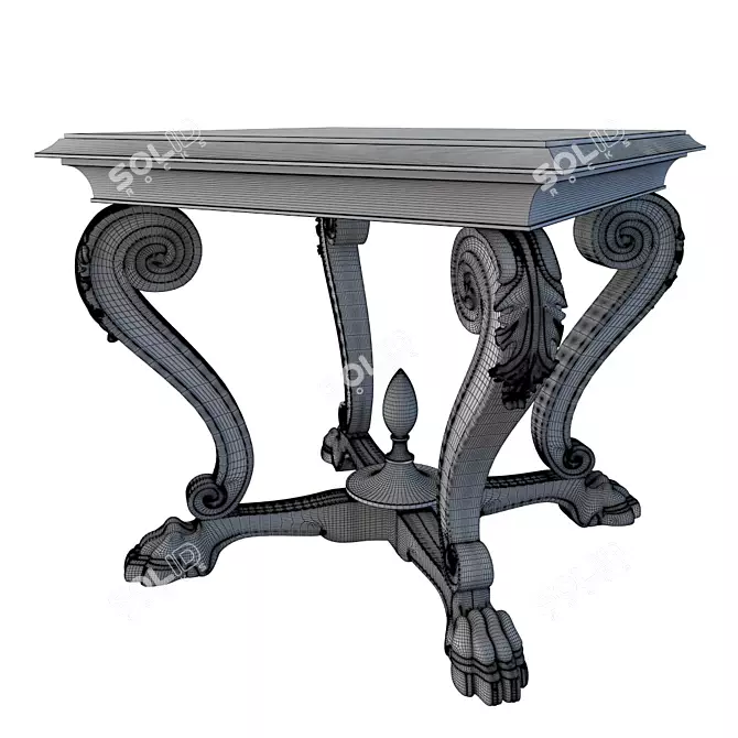 Italian Style Small Table: Leone 3D model image 3