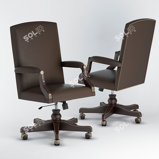 Sleek Seven Sedie Franklin Armchair 3D model image 1