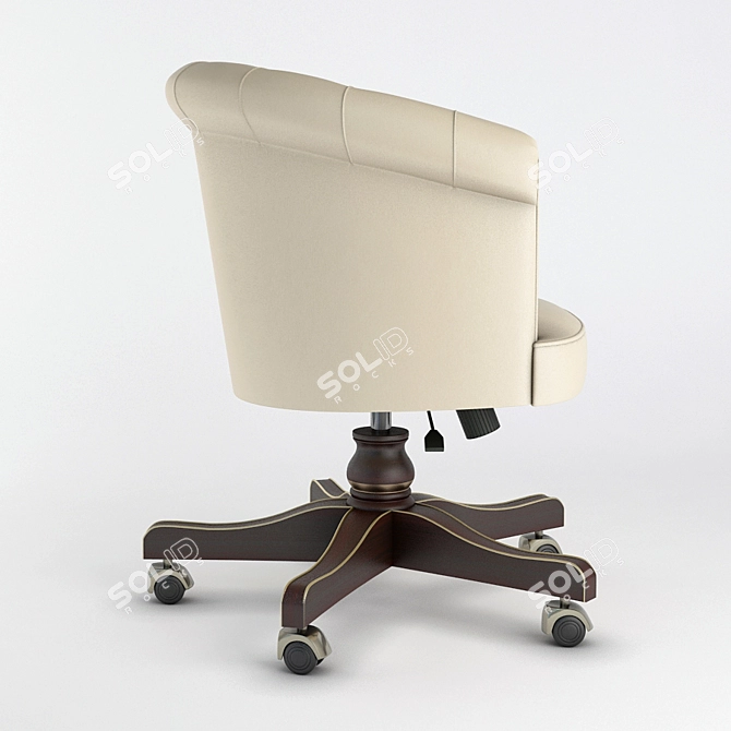 Elegant Locke Armchair: Stylish Comfort 3D model image 2