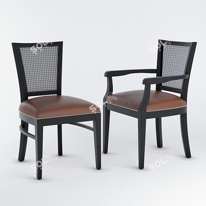 Elegant Minus Chair: Contemporary Design 3D model image 1