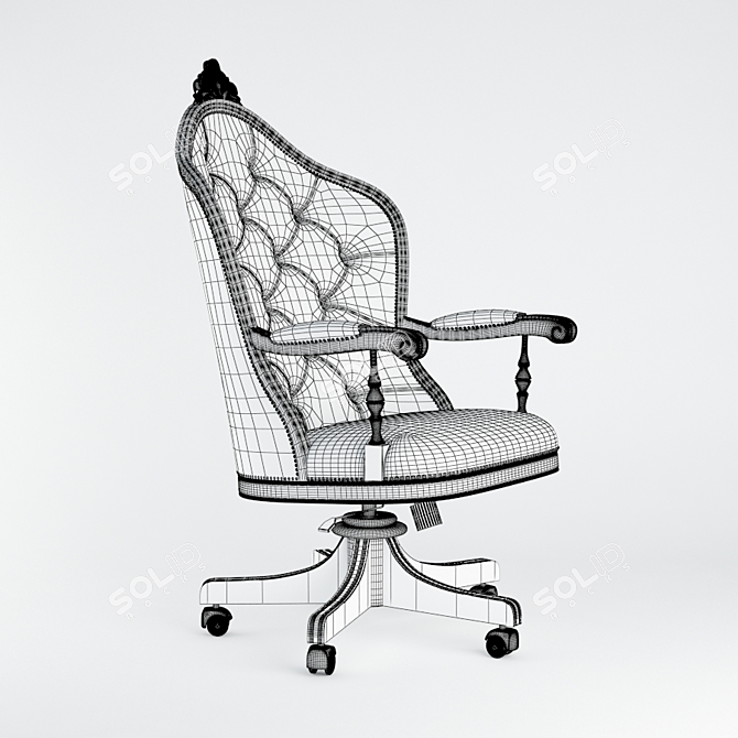 Elegant Vera Armchair by Seven Sedie 3D model image 2