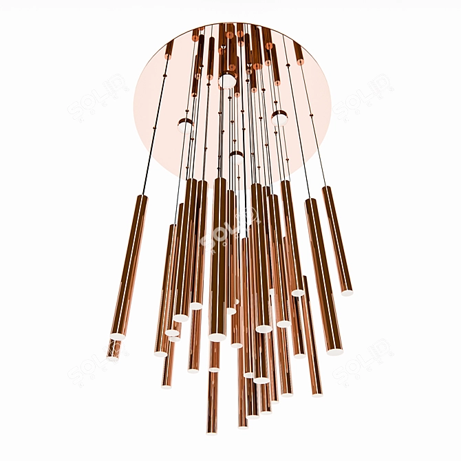 Polygons - 17,018 Pendant Light 3D model image 2