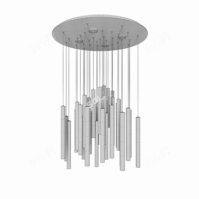 Polygons - 17,018 Pendant Light 3D model image 3