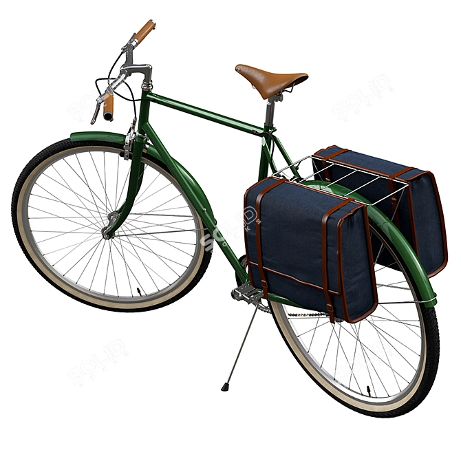 Vintage-Inspired Bicycle Duo 3D model image 2