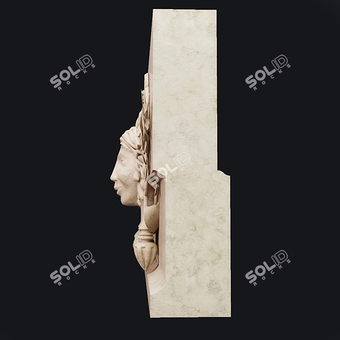 Keystone: Ornamental Arch Decoration 3D model image 3