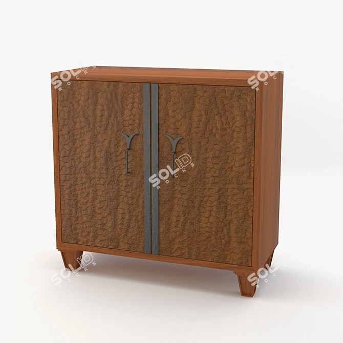 Contemporary Levi Millimeter-Scaled Cabinet 3D model image 1